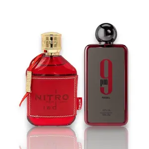 Oudlash Bundle - Afnan 9 PM Rebel + Dumont Nitro Red | 100 ML Each EDP | Apple, Lavender, and Bergamot