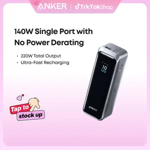 Anker Prime Power Bank, 20,100mAh 3-Port Portable Charger with 220W Max Output, Two-Way Charging, TSA-Approved, App Control, for MacBook, iPhone 17/16 Series, and More (Base Not Included)