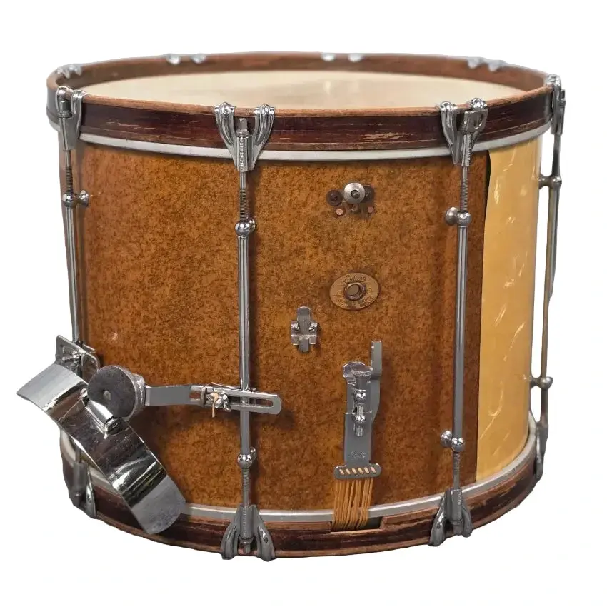 Used Ludwig & Ludwig Marching Snare Drum Gold Sparkle 16x12 - Very Good