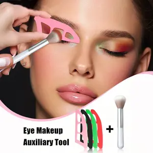 Eye makeup auxiliary tools, eyeshadow stamp templates, vintage style multi-functional eyeshadow tool - quick and easy beginner's guide, plastic makeup stencil, precise eyeshadow application, suitable for all eye shapes, makeup, inexpensive, room decor, dr