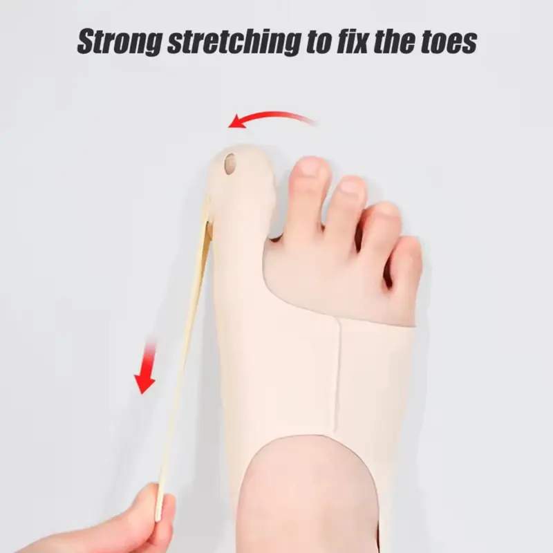 Corrector de Juanetes for Fingers of Foot with Adjustable Strap - Hallux Valgus Pain Relief Orthopedic Soft & Breathable Pad - Day & Night Use Healthcare Tool Man