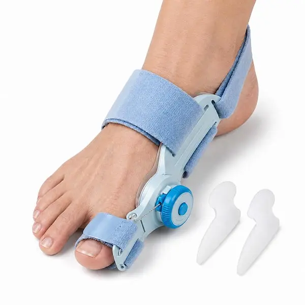 Tech Love Bunion Corrector for Women & Men, Adjustable Knob Big Toe Support with  anti-slip Heel Strap, Includes 1 Pair gel  Toe Separator Set, Toe spacers for Daily Home Use