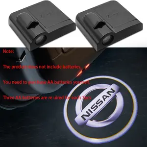 1/2/4PCS Wireless Car Welcome Light Projection Sensing Ghost Image Night Door Light For Nissan Qashqai Juke X-Trail Patrol Note Juke Leaf Altima Almera Maxima Micra Murano Rogue Pulsar Sentra Teana Tiida March Navara Nismo Sylphy