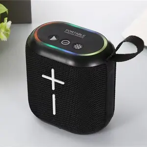 Portable Wireless Mini Speaker, High-Power Full Bass Subwoofer Outdoor Speaker, 1200mah Capacity, USB Charging, RGB Ambient Light, Party Favors