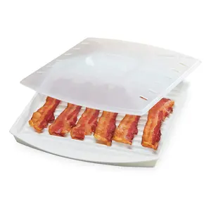 Prep Solutions Microwavable Bacon Grill, White, 1 Piece