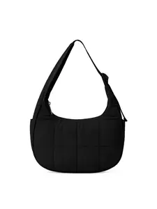 Women's Solid Color Quilted Shoulder Bag,Fashionable Large Capacity Underarm Bag for Daily Used, Casual Trendy Versatile High-quality Daily Commuting Bag, Commuter Crossbody Bag, Everyday Shoulder Bag, Quilted Crossbody Bag