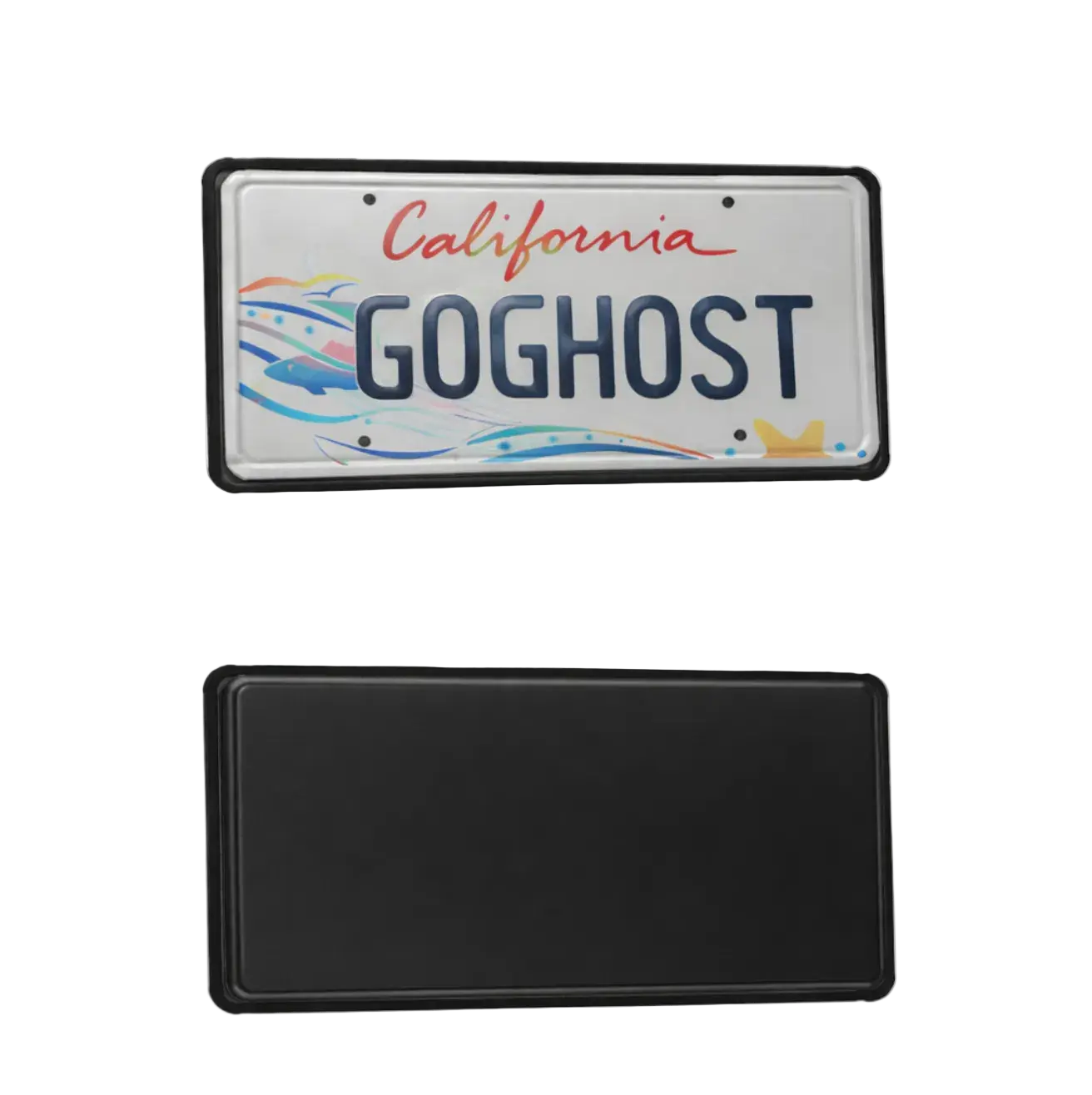 Ghost Black Out License Plate Cover