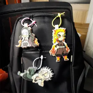 Demon Slayer Non Woven Pendant Anime Periphery Keychain Iguro Obanai Kamado Nezuko Bag Hanging  Cartoon Character Decorati  Gift