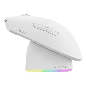 AJAZZ AJ139P V3 MAX Upgrade Version Three-Mode Magnetic Charging Base Gaming Mouse 69g Ultra Light Design 32000 DPI PAW3395 1k Hz rate of return 800mAh Gaming Mouse