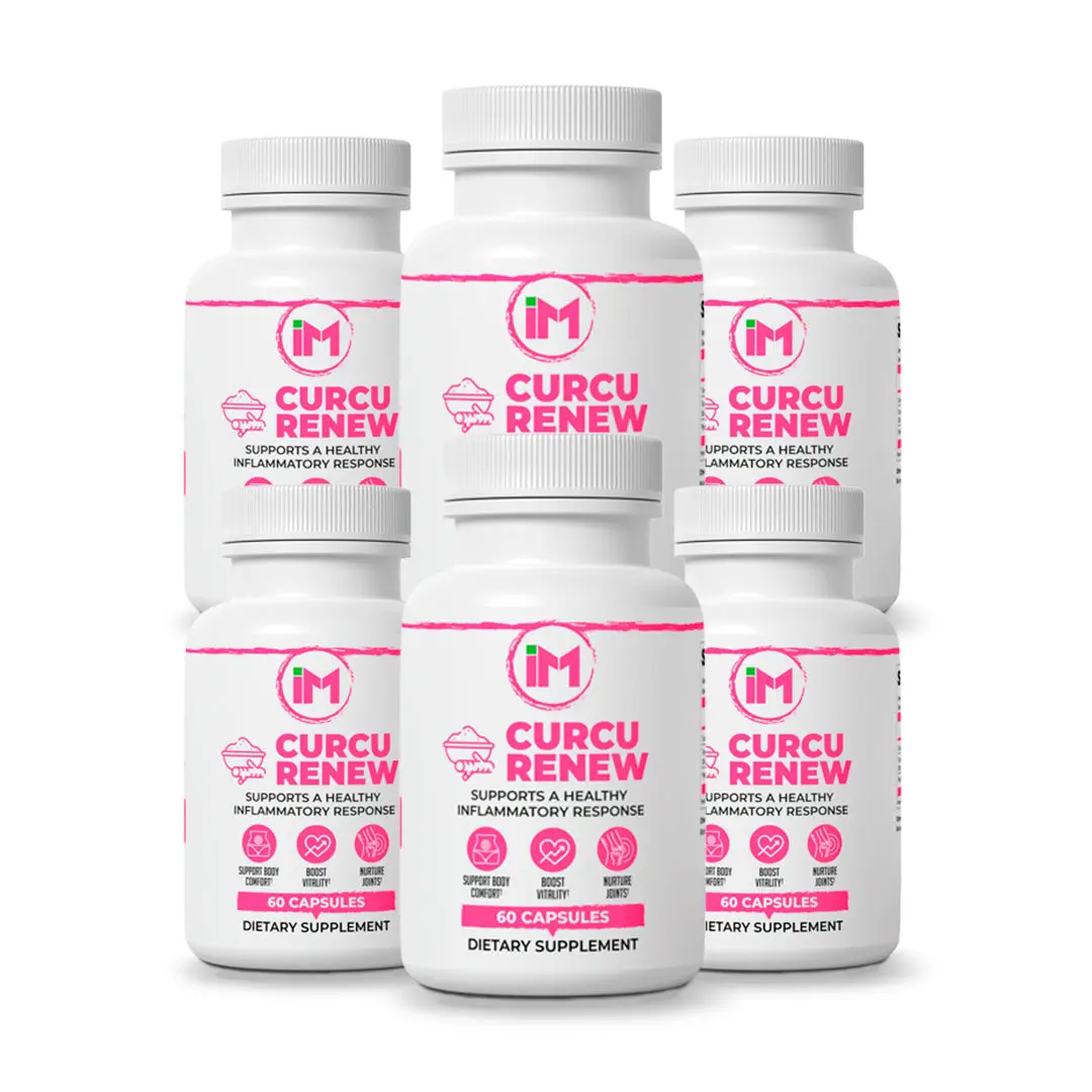 IM CurcuRenew - 6 Bottles | Turmeric & Curcumin Supplement with BioPerine | Joint, Body Comfort & Healthy Inflammatory Response Support