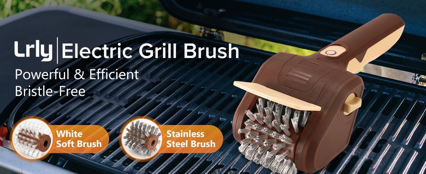 2026 Upgraded BBQ Grill Brush for Outdoor Grill, Cordless Electric Grill Cleaner, Rechargeable Grill Cleaning Tool