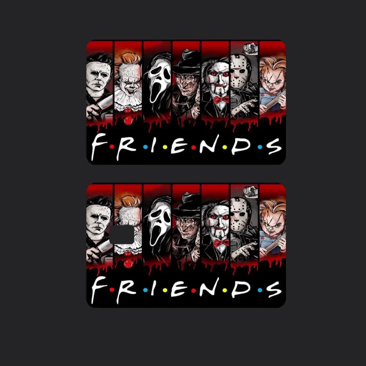Horror Friends credit card sticker