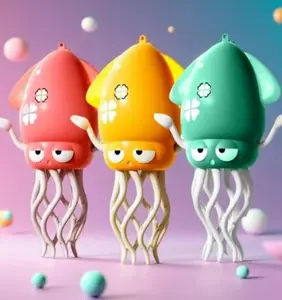 Dancing Squid Toy for Kids with LED Lights & Music - Sensory Development Interactive Toddler Toy for Ages 2+ - Bright Colors & Upbeat Music - Perfect Gift for Toddlers, Perfect Stocking Stuffer,Tummy Time