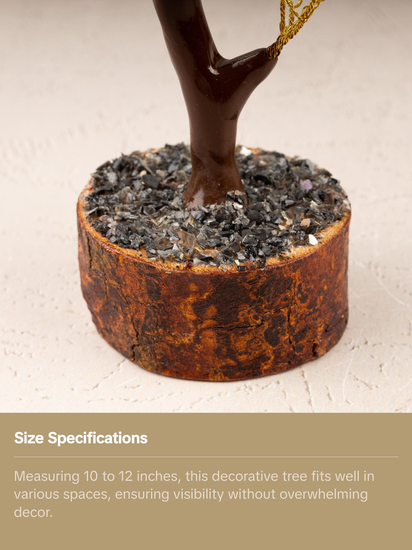 Black Tourmaline Crystal Tree of Life, Decorative Crystal Tree, Natural Healing Crystal Tree, Crystal Decor, Meditation and Housewarming gift