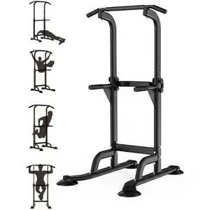 Multifunctional Adjustable Pull-Up Training Rack Series, Portable Home Training Stand, Universal for Pull-Ups / Double Bars