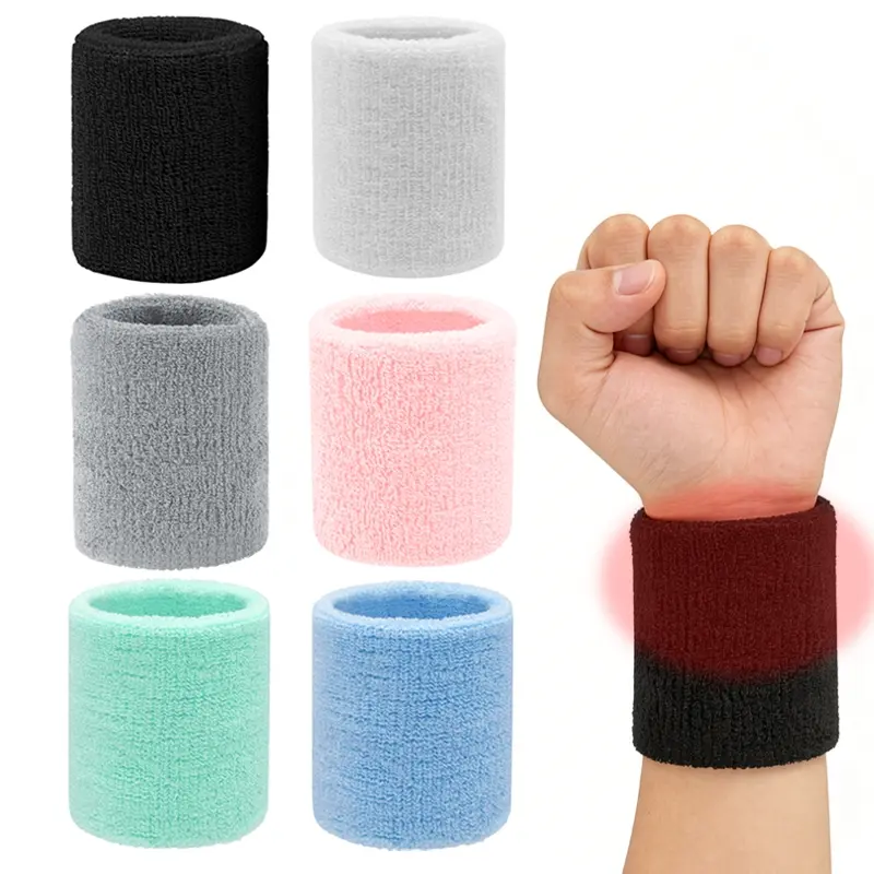 unisex sports wristbands, (2pcs)sweat-proof wrist straps, breathable Quick Dry tennis wristbands, multipurpose sweat-absorbing Sweatbands, Fitness Sweat Band, Sports Accessories, suitable for basketball, running, gym workouts, and medical health care
