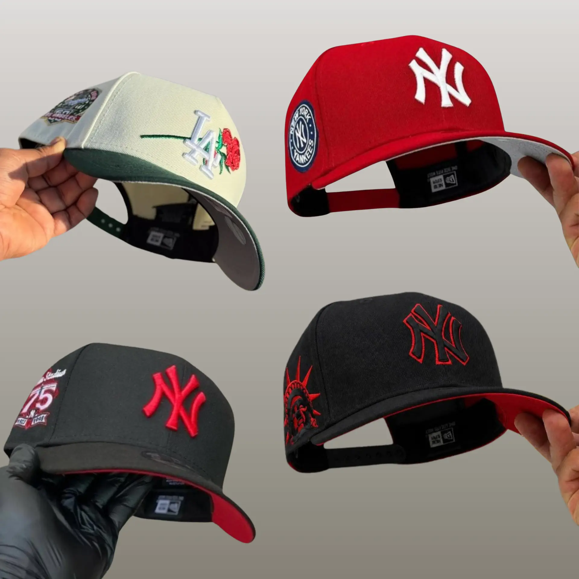New Era MLB NY Yankees LA Dodgers Premium Fashion Baseball Snapback – Adjustable 9FORTY Curved Brim Hat, Embroidered Team Graphics, Streetwear Lifestyle Essential, Outdoor Sports, Trending TikTok USA 2026 Collection