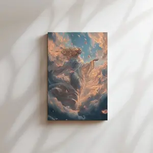 Aphrodite Wall Art – Greek Goddess of Love Unframed Poster, Ethereal Mythology Print, Celestial Divine Feminine Decor, Fantasy Olympus Artwork