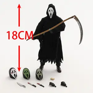 NECA Scream PVC Action Figure Collectible Model Toys Ultimate Ghostface Action Figurine Sexy Demon Mask Ghost Face 18cm In Stock