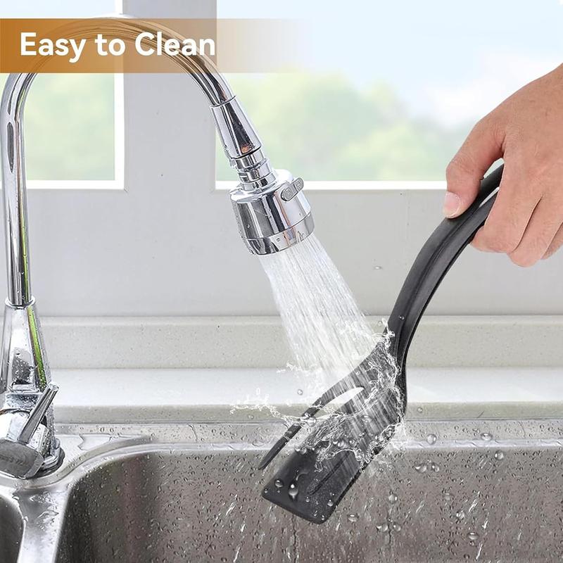 2-in-1 Silicone Shovel & Tweezers Tongs - Black Egg Flipper Pancake Steak Turner Omelet Maker Spatula Fish French Toast Tongs for Home Kitchen Cooking Tools Utensils