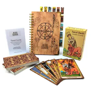 Witchy Cauldron Daily Tarot Journal with Large Rider Waite Cards, Comprehensive Guide, Stickers & Planner, Hardcover Tarot Workbook for Enthusiasts