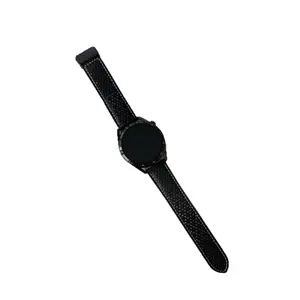 Suitable for Huawei GT5 Honor Smartwatch, genuine leather strap with perforated magnetic clasp, simple design