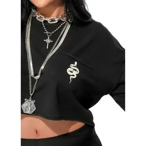 COSMIC COBRA GRAPHIC LIVED IN LONG SLEEVE TOP