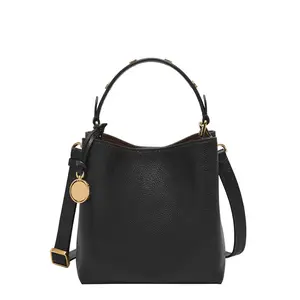 Fossil Women's Jessie Leather Small Bucket Crossbody