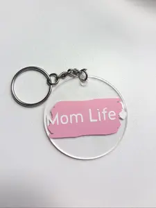 Mom Life 2” Round Keychain