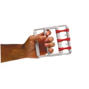 Fabrication Enterprises  Cando Latex Free Rubber-Band Hand Exerciser With 5 Red Bands
