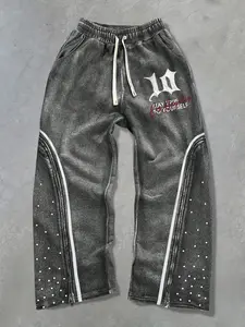 Y2K Pink Printed Joggers | High Street Unisex Sweatpantswith Bold Letter Graphic Vintage Sporty Casual Pants forDaily Wear and Travel