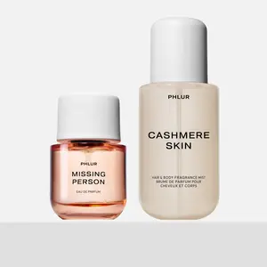 PHLUR Second Skin Duo - Featuring NEW Cashmere Skin Body Mist + Missing Person Eau de Parfum - Full Size Perfume + Body Mist Set (@Redolessence's Pick)
