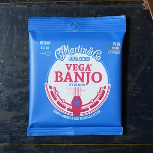 Martin Vega Bluegrass Medium Banjo Strings - Nickel/Steel Alloy