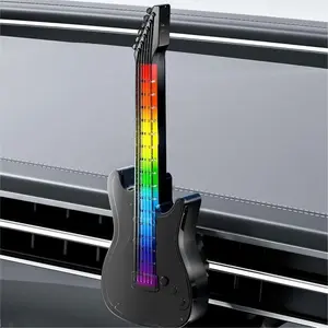 Vent Clip Air Freshener With Voice Controlled Music Atmosphere Light Car Aromatherapy Decor Hands Free Fragrance Diffuser