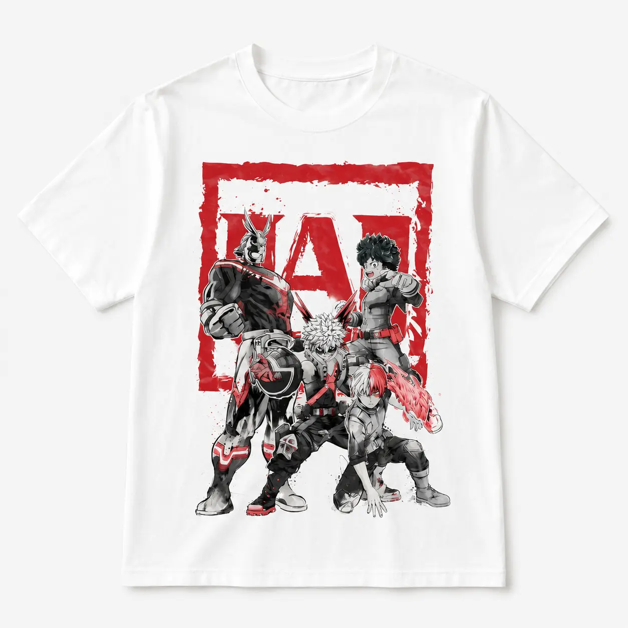 My Hero Academia Shirt, Anime Graphic Tee, Deku Bakugo Todoroki All Might Manga T Shirt, Unisex Fan Gift