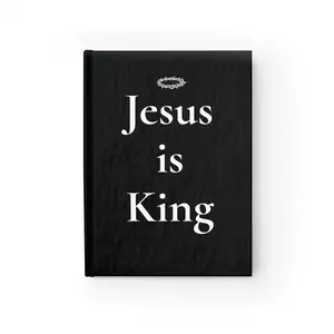 Black & White Journal - Christian Notebook, featuring Jesus is King, Revelation 19:16, Inspirational Diary for Christians, Black and White Gift, Religious woman journal diary notebook 2024-2025 planner