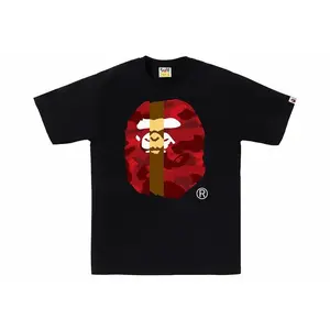 BAPE Color Camo Transform Big Ape Head Tee Black/Red (men) by StockX
