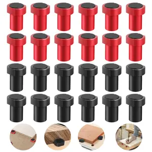 12pcs 3/4 Inch Hollow Workbench Dogs Stops, Non-Slip Bench Dog Clamp Aluminum Alloy for MFT Tables, Woodworking & DIY Projects, Woodworking Bench Stops for Clamp Workbenchc