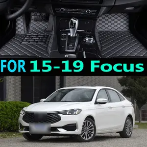 2015-2019 Ford Focus Custom-Fit Full Coverage Car Floor Mats Easy-Clean Carpet-Style Floor Mats