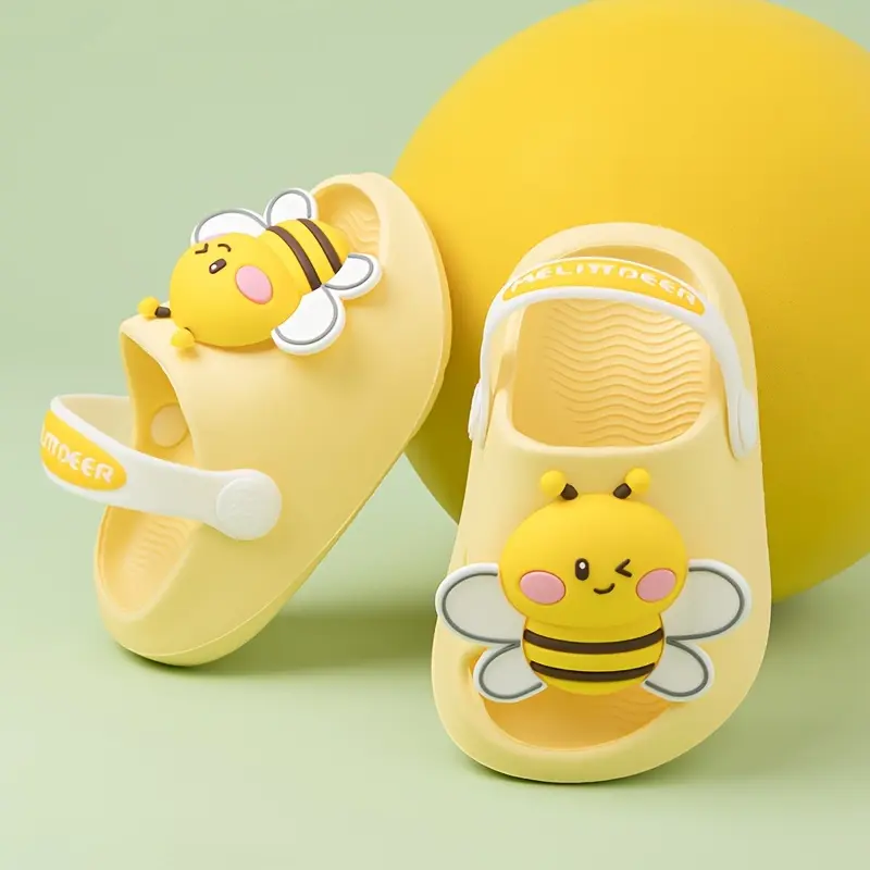Kids' Cartoon Animal EVA Clog Sandals, Lightweight & Breathable with Non-Slip Sole for Beach and Outdoor Play, Synthetic, Animal Theme, Eva Cartoon Sole, Animals, Round Toe