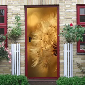 2pcs Dandelion Seed Wall Stickers Nature Style Home Decor Decals Removable Self Adhesive Plant Pattern Art Decor for Living Room BedroomModern Simple Warm Room Decoration
