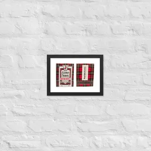 Econo-Travel - Matchbook diptic - framed with matte Decor Matte