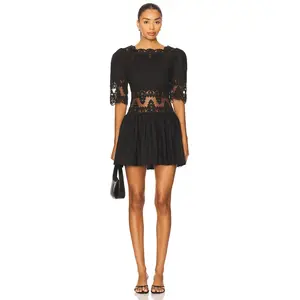 Tularosa Bonnie Mini Dress in Black