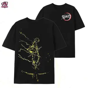 Zenitsu Agatsuma Demon Slayer Shirt – Acid Wash Anime Graphic Tee, Unisex Manga Streetwear, Anime Gift
