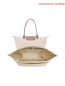 2026 Spring & Summer Purse Organizer Insert for Longchamp Le Pliage, Felt Bag Compatible with Longchamp, Handbag for Women, Travel Organizer, Tote Organizer Insert with Compartments, Handbag Organizer for Longchamp and other Tote bag