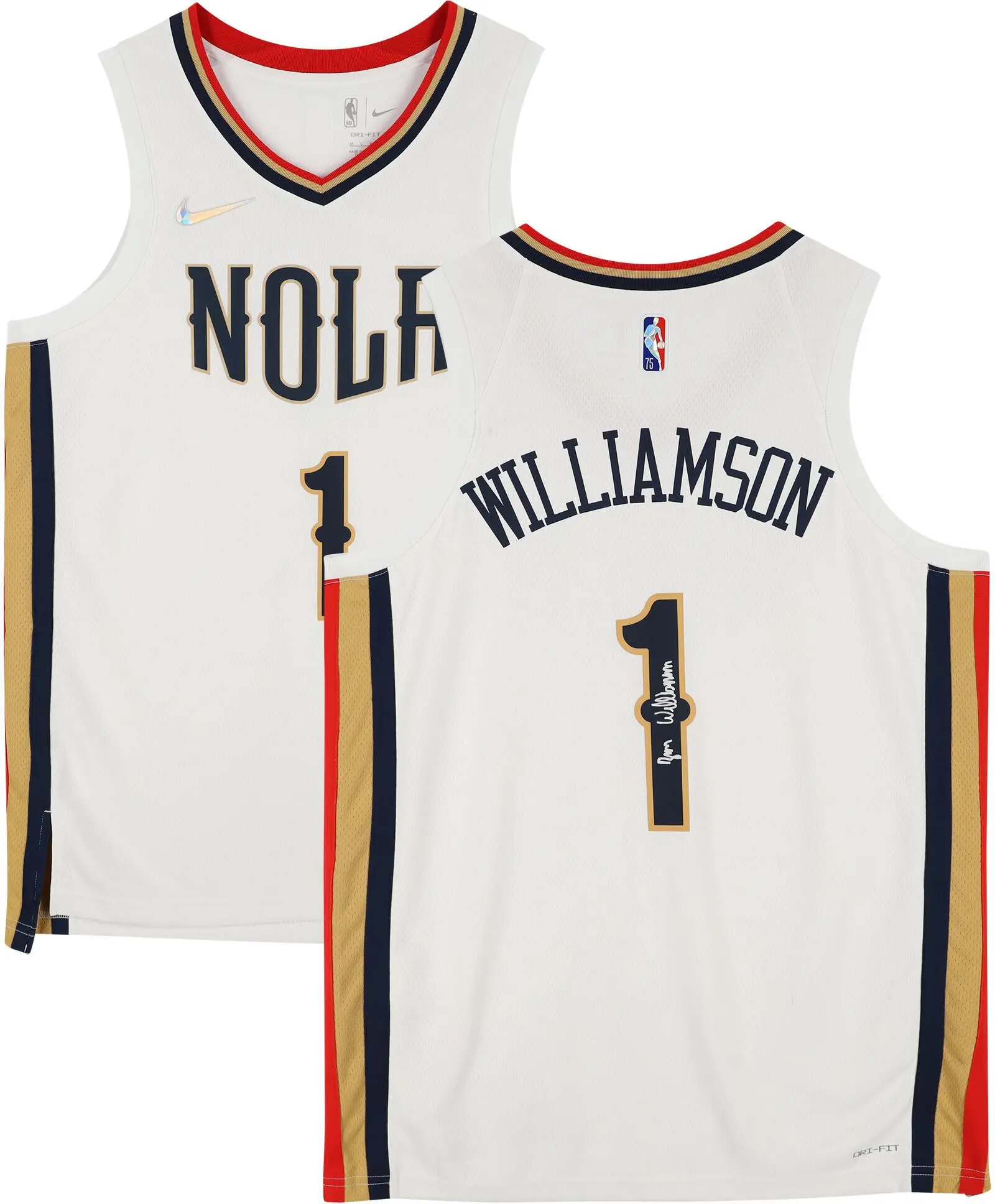 Zion Williamson New Orleans Pelicans Autographed 2021-2022 White Nike Mixtape Swingman Jersey - Fanatics Authentic Certified