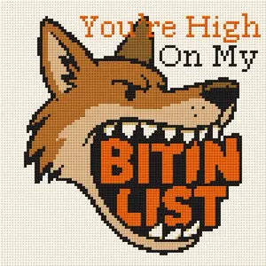 Bitin List needlepoint hand painted canvas
