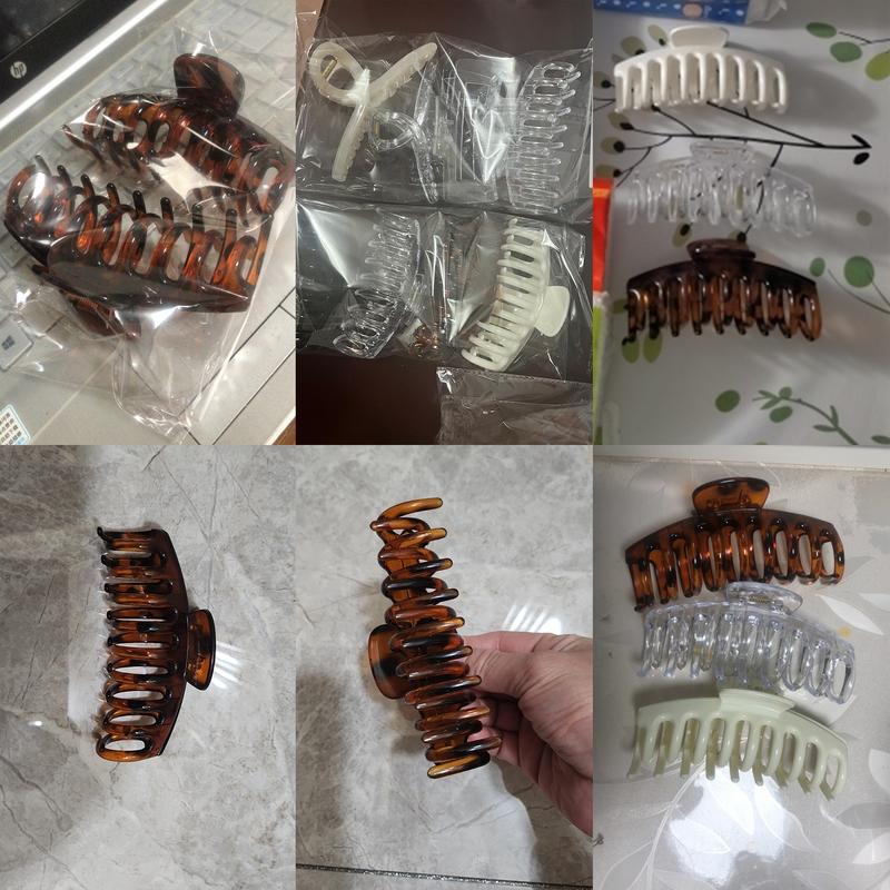 Misstoo High Quality Acrylic Non-slip Hair Clips Back Of Head Plate Hair Grab Clips Girls Hair Clips