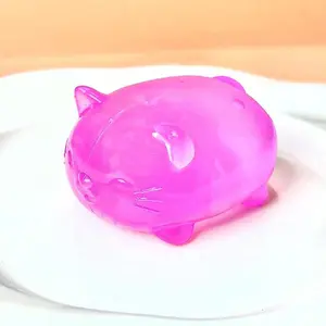 Mini Cute Cat Maltose Squishy Toys Slow Rise Stress Relief Ball Sensory Fidget Toys for Adult Kids Anti-Anxiety Sensory Toys