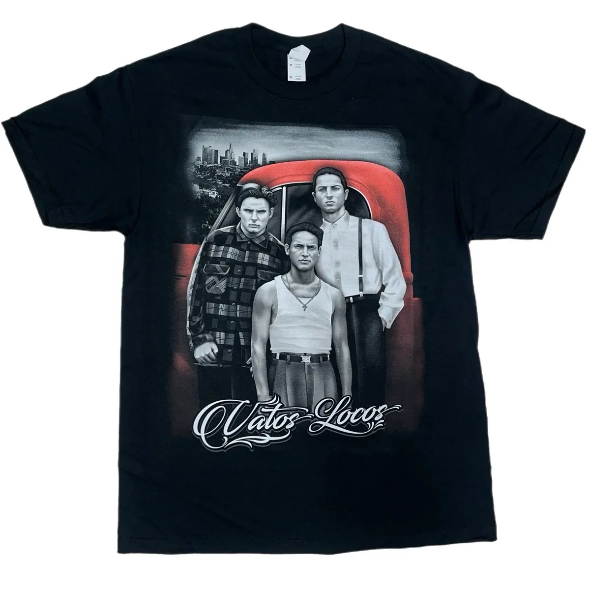 Vatos Locos Sangre Por Sangre T Shirt Cotton Menswear Streetwear Tshirt
